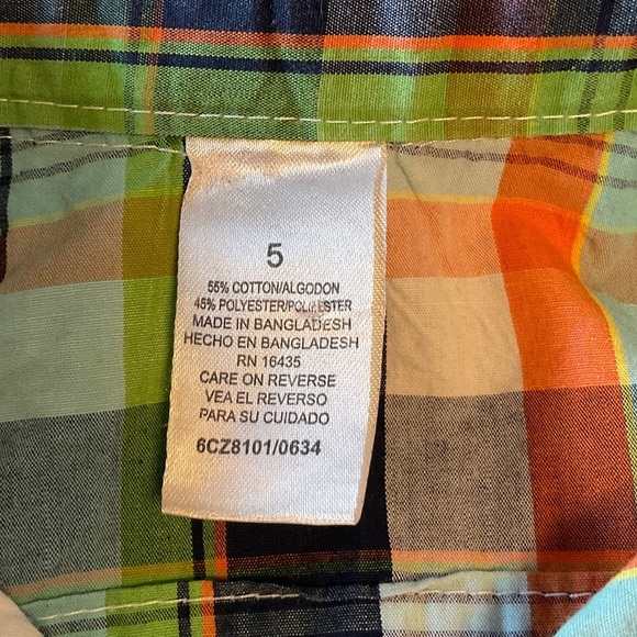 Colorful Plaid Kids Button Down Shirt - Picture 3 of 5